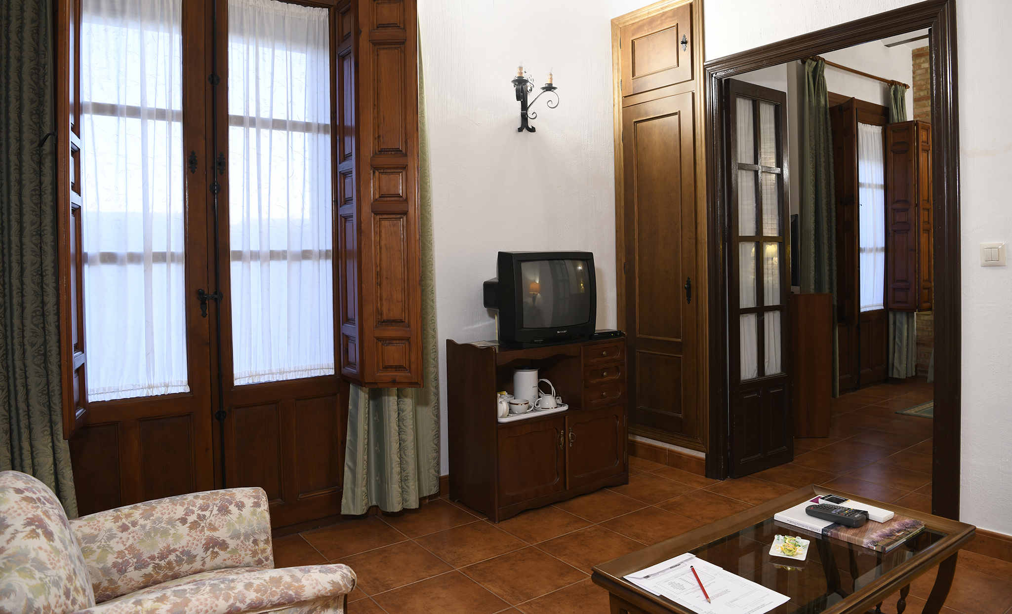 Suite de el hotel rural Casa de los Acacio.