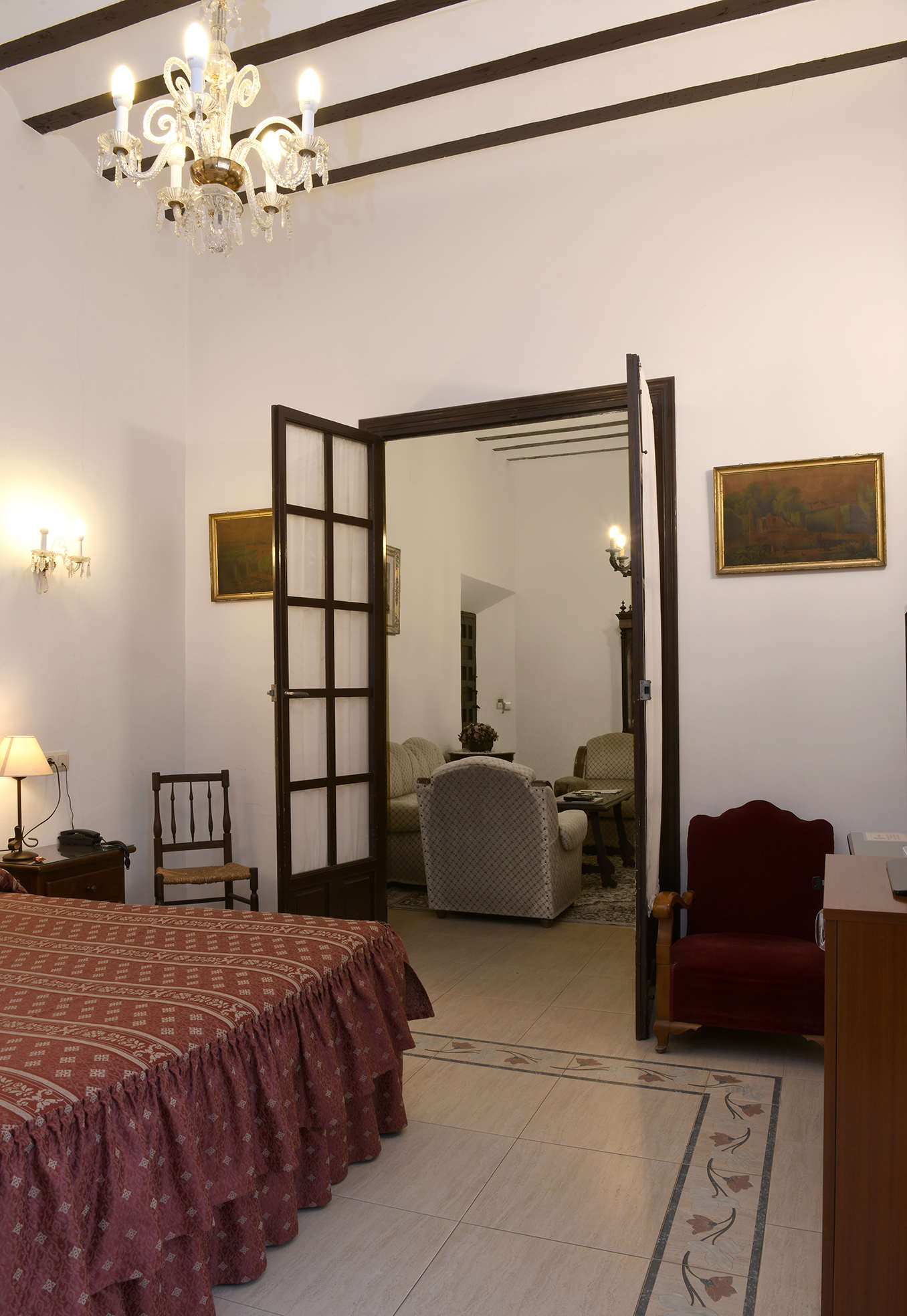 Suite de el hotel rural Casa de los Acacio.